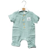 Wholesale - NEWBORN GREEN SAILBOAT COVERALL C/P 48, UPC: 632878995425